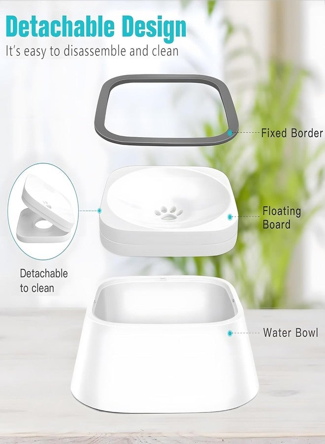 Bindex Anti Splash Pet Bowl Dog Water Bowl No Spill Pet Water Bowl No Drip Slow Water Feeder Dog Bowl No-Slip Pet Water Dispenser Slow Drinking Bowl for Dogs and Cats No Mess On The Floor - Image 4